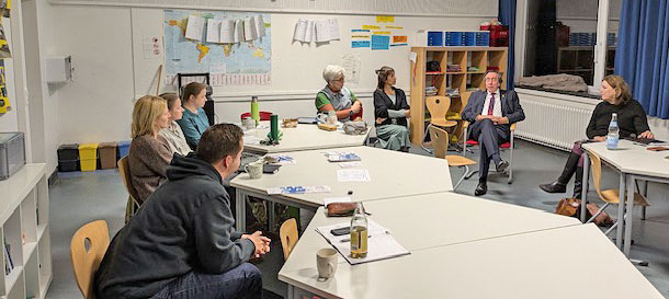 Kantor und Musikdozent Axel Weggen berichtet über denn Alltag der jüdischen Gemeinde in Düsseldorf und Wien